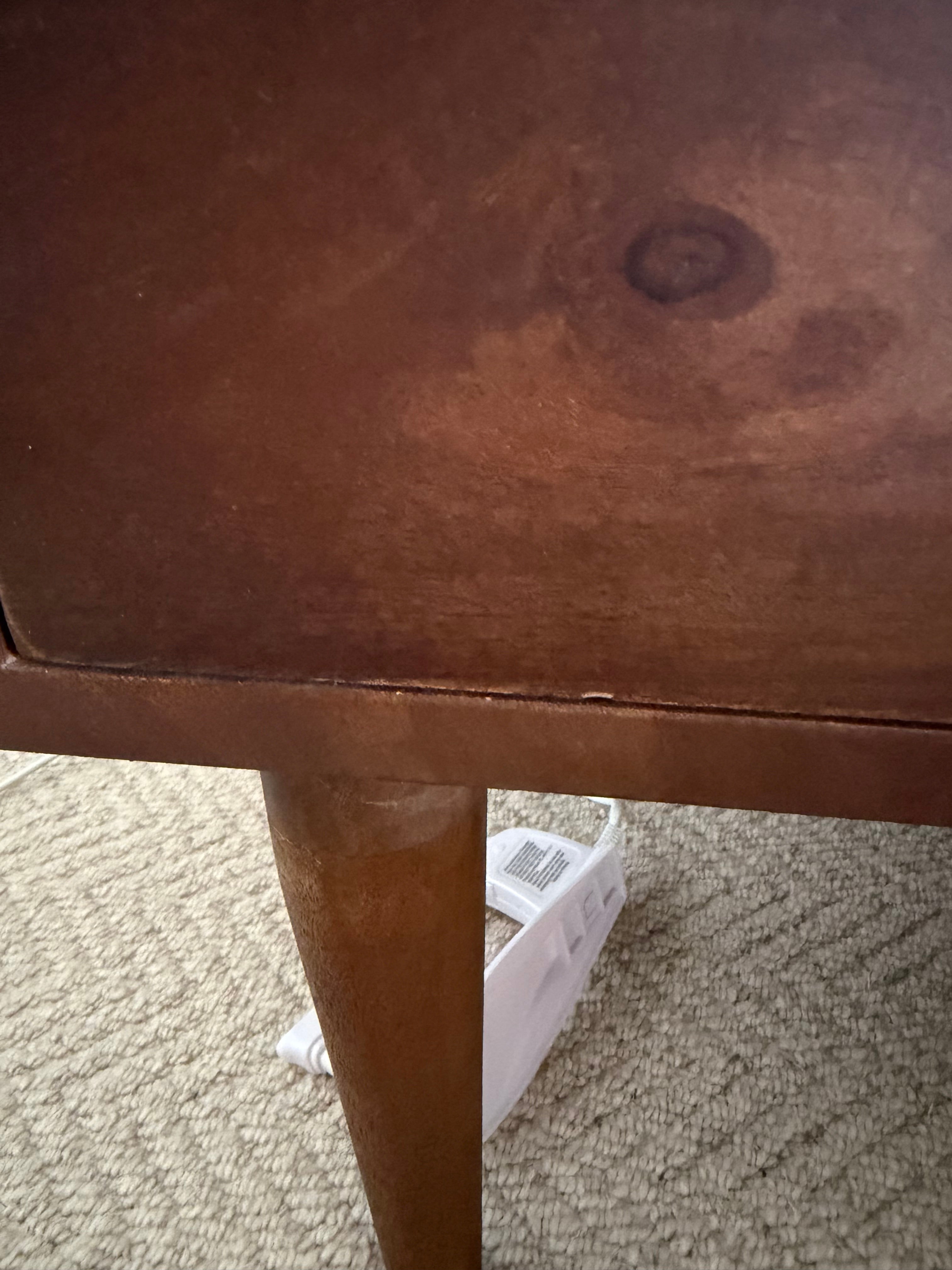Scandinavian Walnut Oslo Bedside Table - Default Title (Damaged)