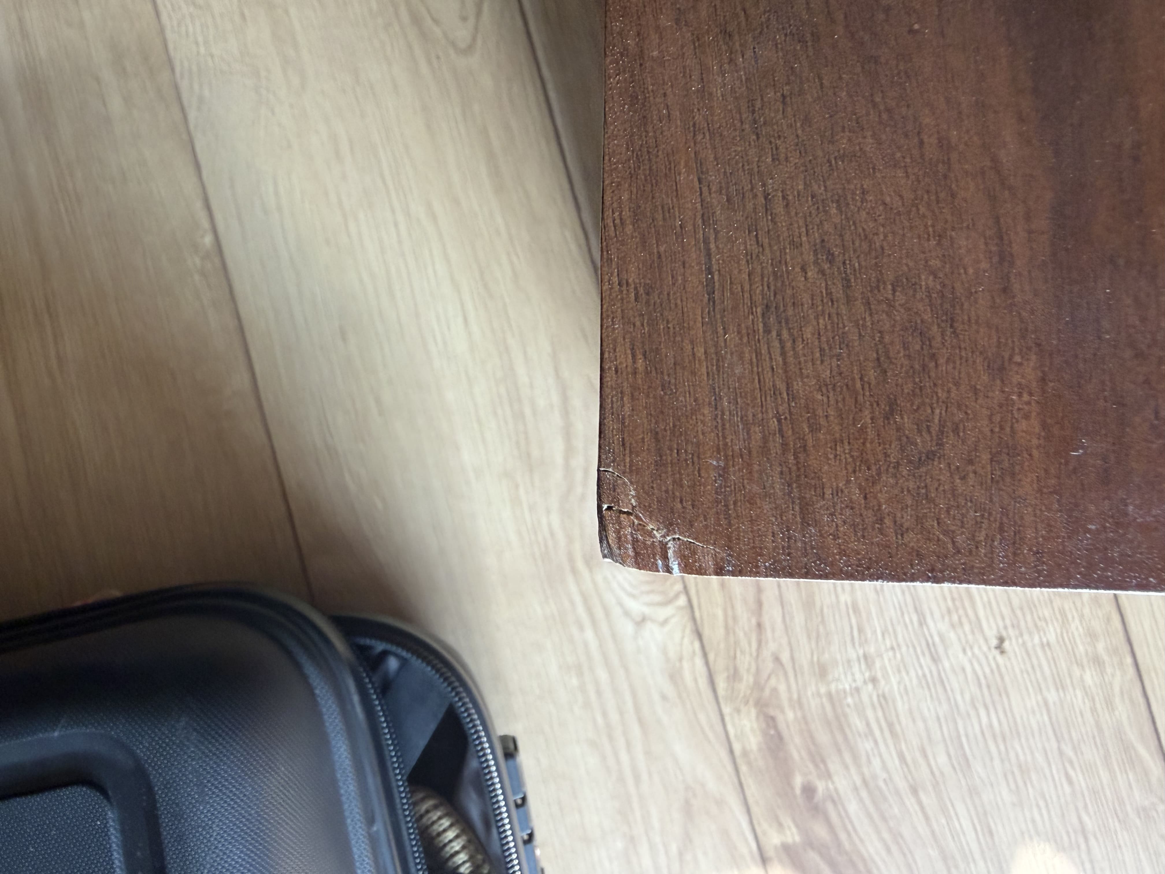 Scandinavian Walnut Oslo Bedside Table (Nicked)