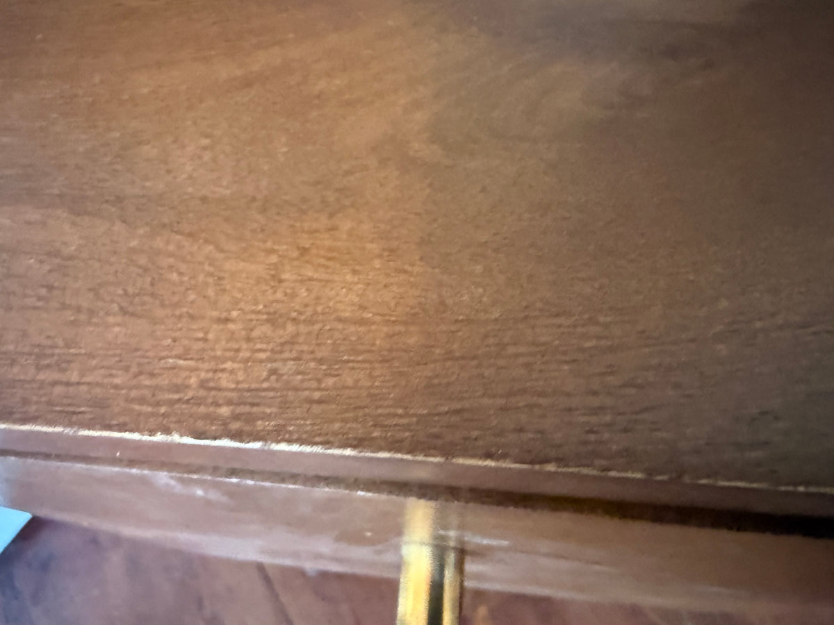 Scandinavian Dark Walnut Logan Narrow Bedside Table (Damaged)