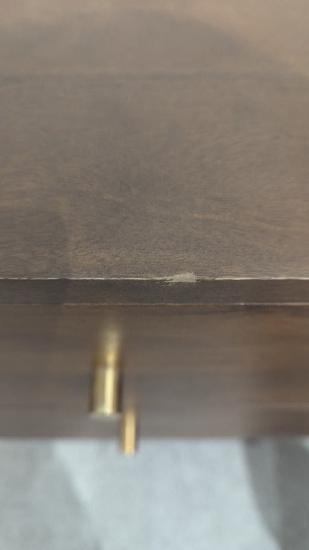Scandinavian Walnut Oslo Bedside Table (Damaged)