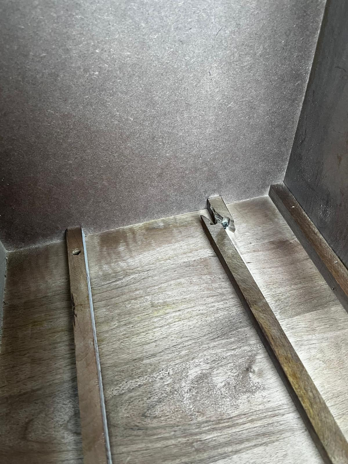 Scandinavian Walnut Oslo Bedside Table (Drawer Issue)