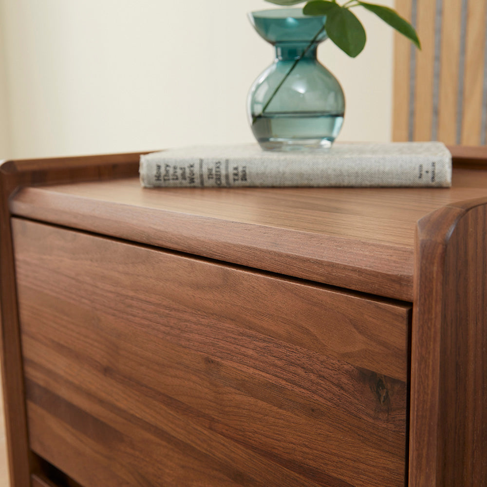 Beckett Walnut Bedside Table