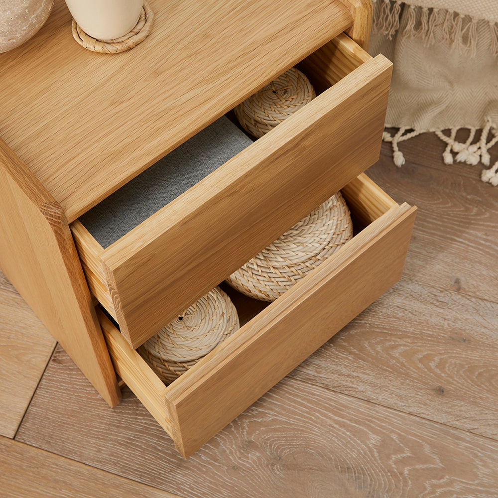 Beckett Oak Bedside Table