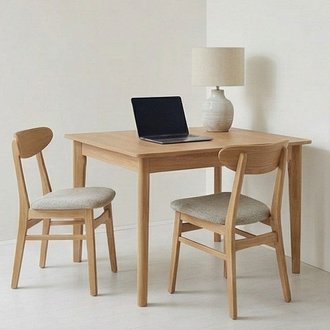 Wright Oak Rectangular Extendable Dining Table