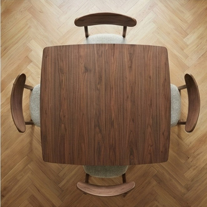 Wright Walnut Rectangular Extendable Dining Table