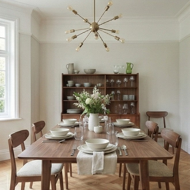 Wright Walnut Rectangular Extendable Dining Table