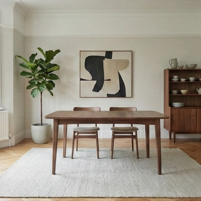 Wright Walnut Rectangular Extendable Dining Table