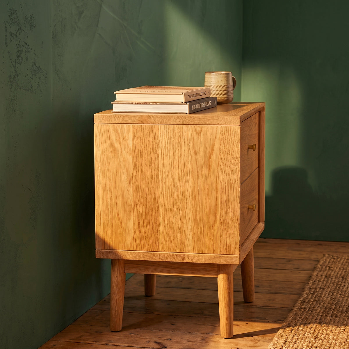 Wright Oak Bedside Table