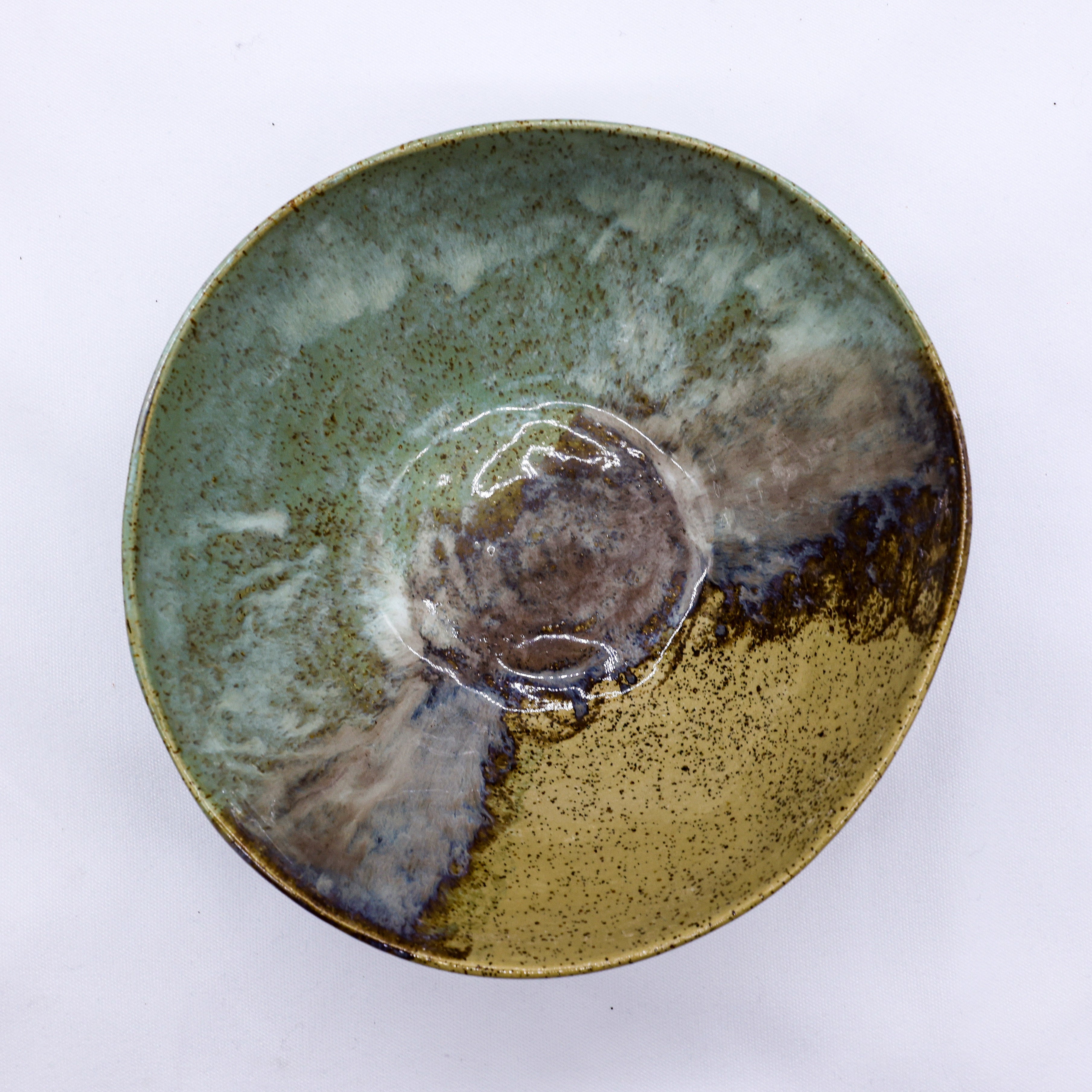 Large Saltwater Lavender Handmade Ceramic Stoneware Dinner Bowl