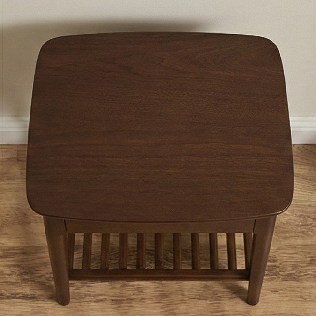 Norway Dark Walnut Bedside Table