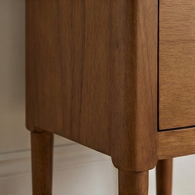 Norway Narrow Smoked Oak Bedside Table