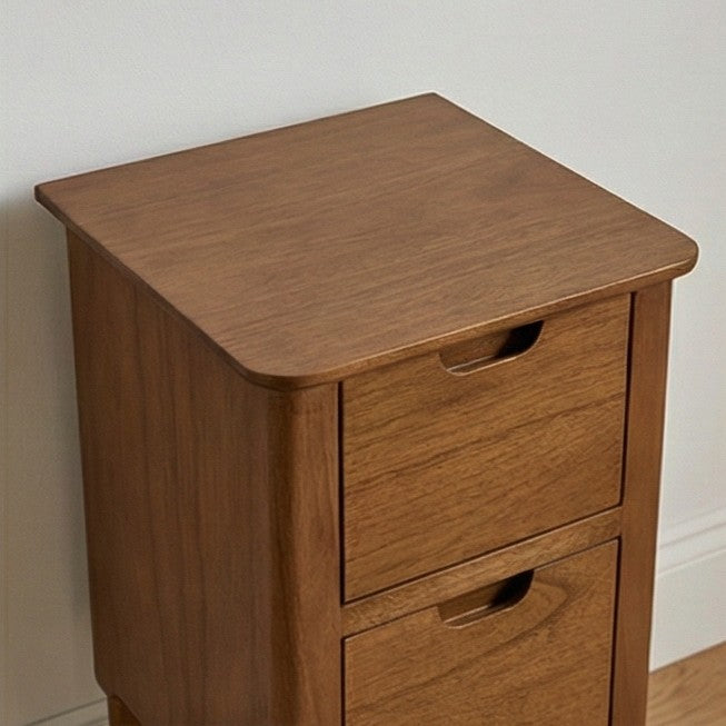 Norway Narrow Smoked Oak Bedside Table