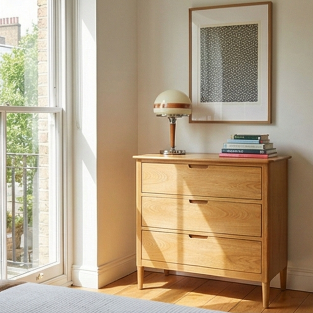 Norway Oak Chest of 3 Drawers