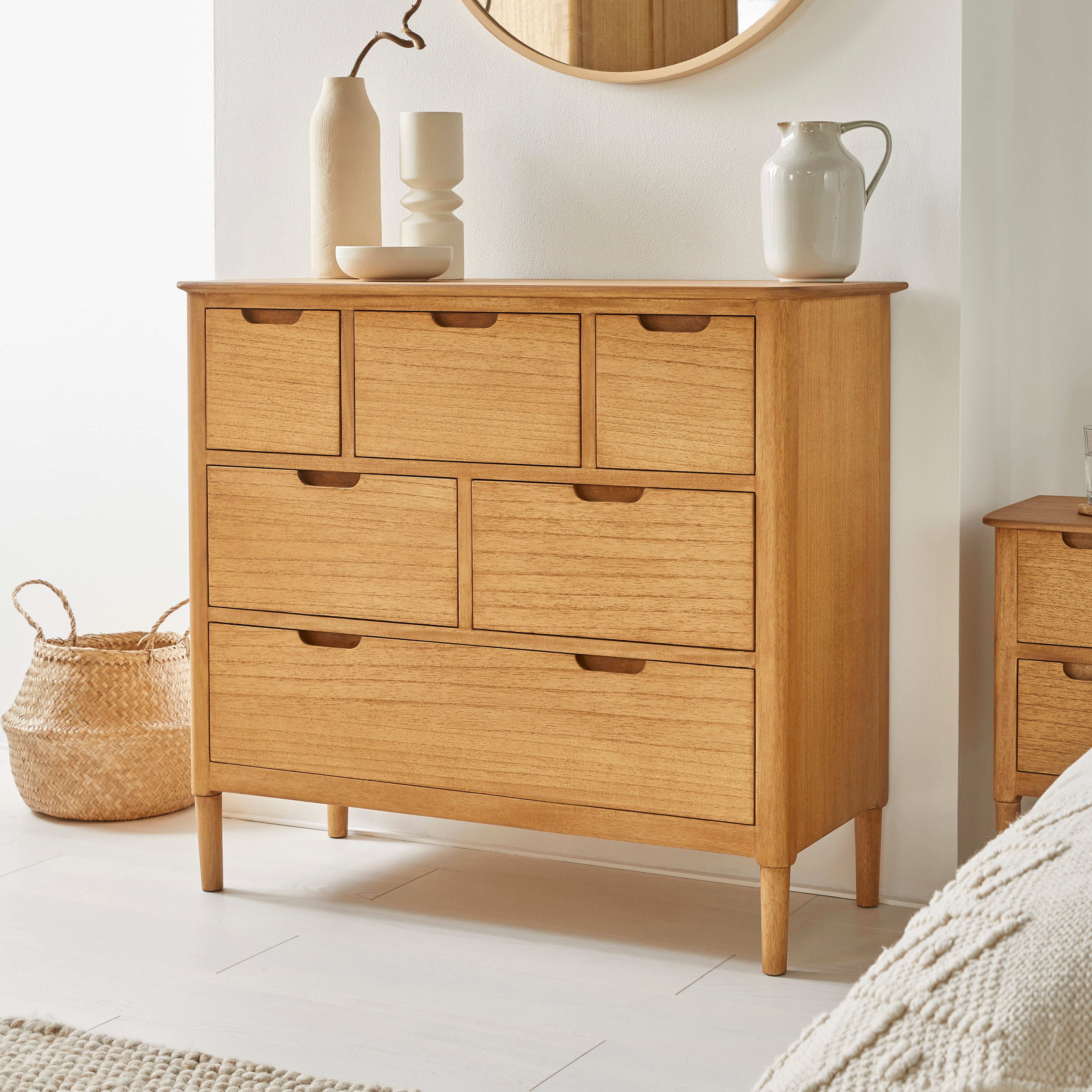Norway Oak 3-2-1 Graduated Drawers Chest