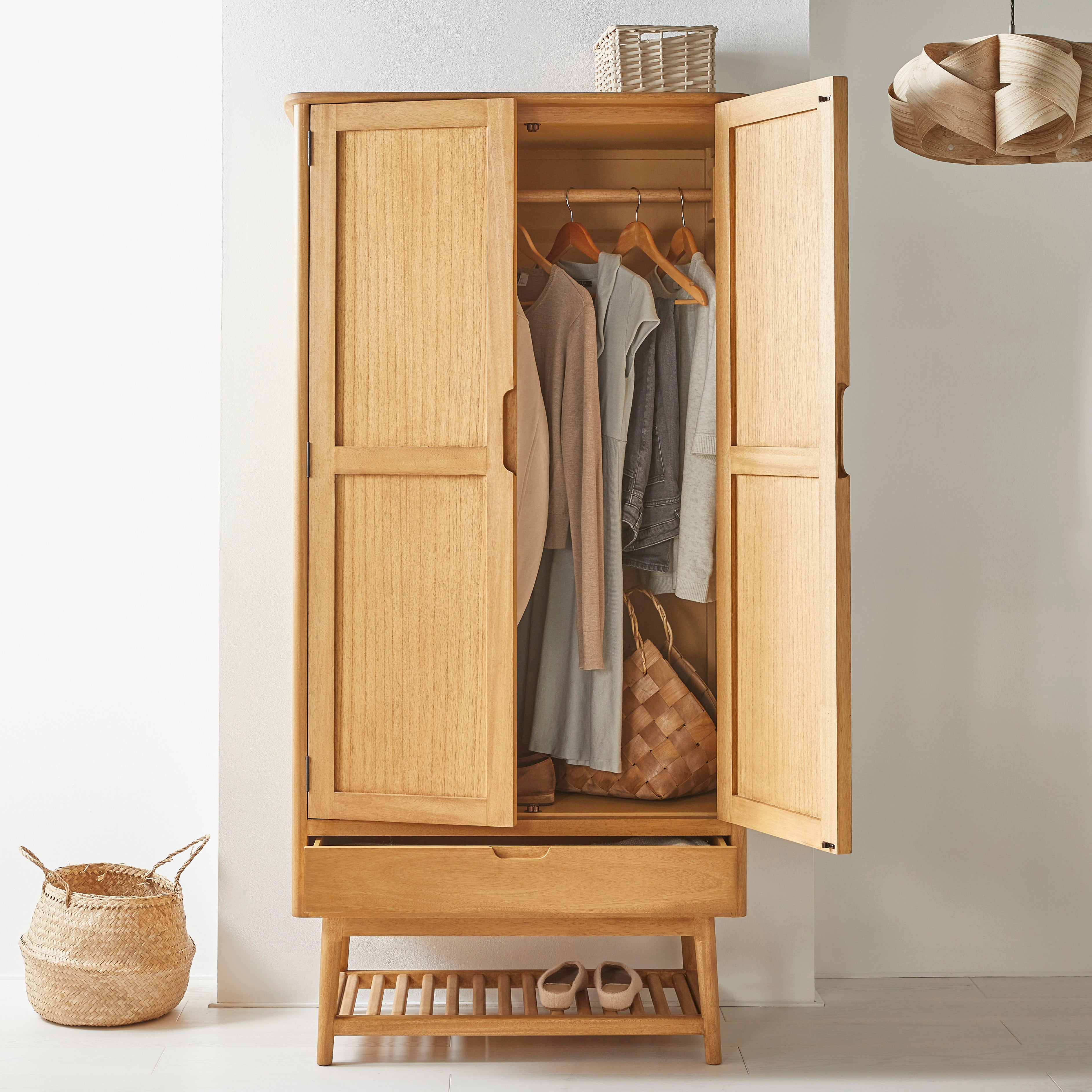 Lars Wardrobe Cashmere and Oak