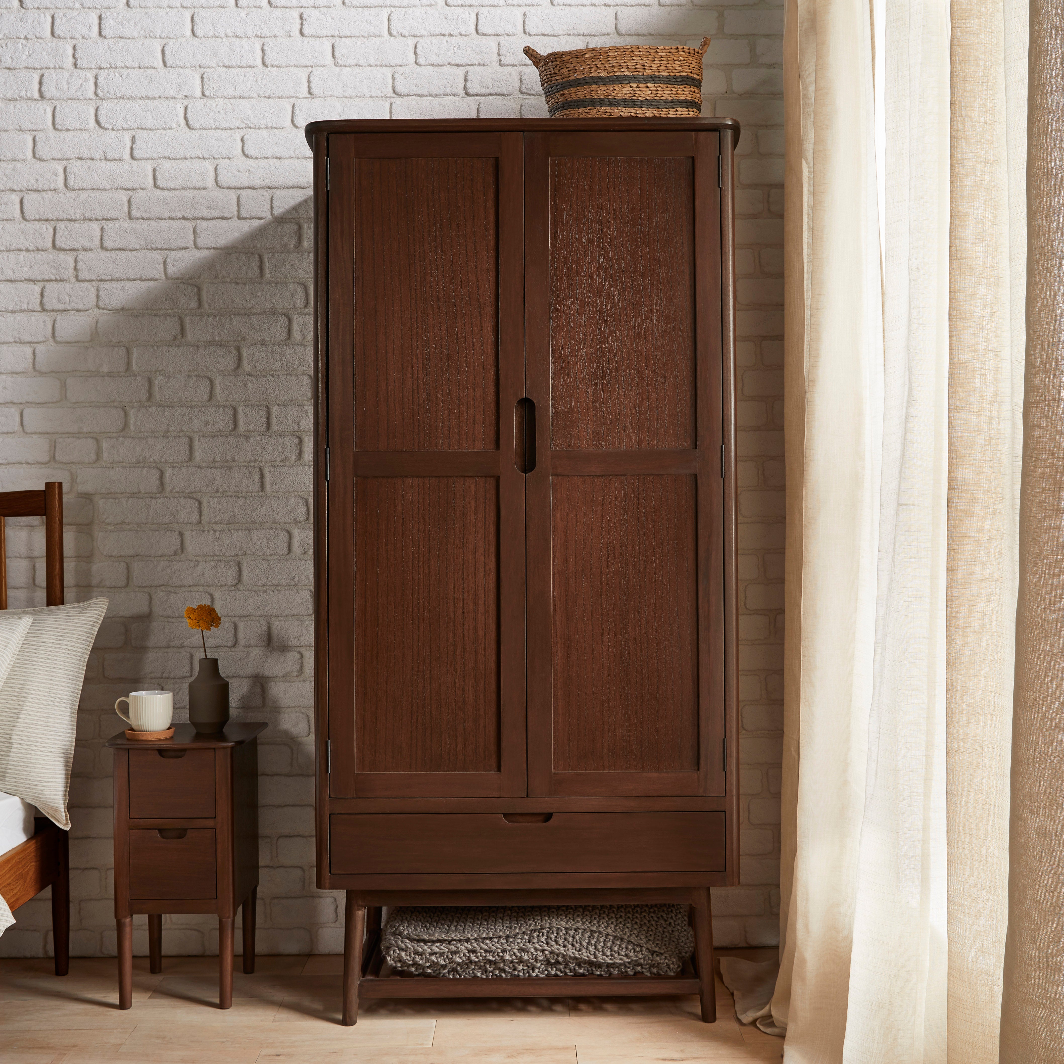 Norway Dark Walnut Wardrobe