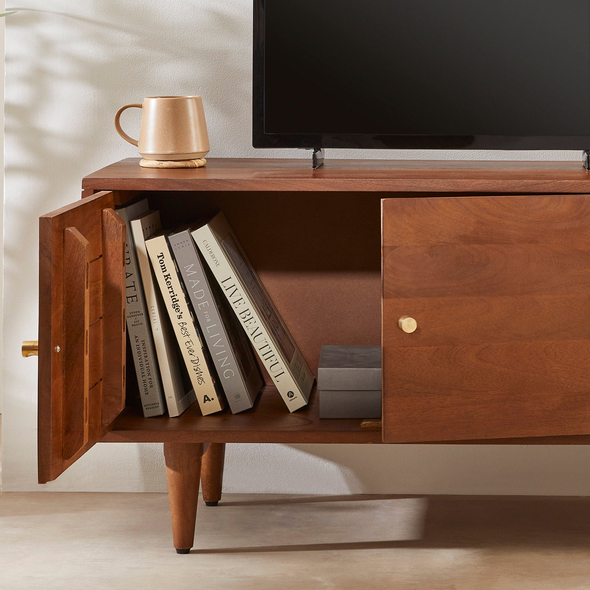 Scandinavian Walnut Oslo TV Stand