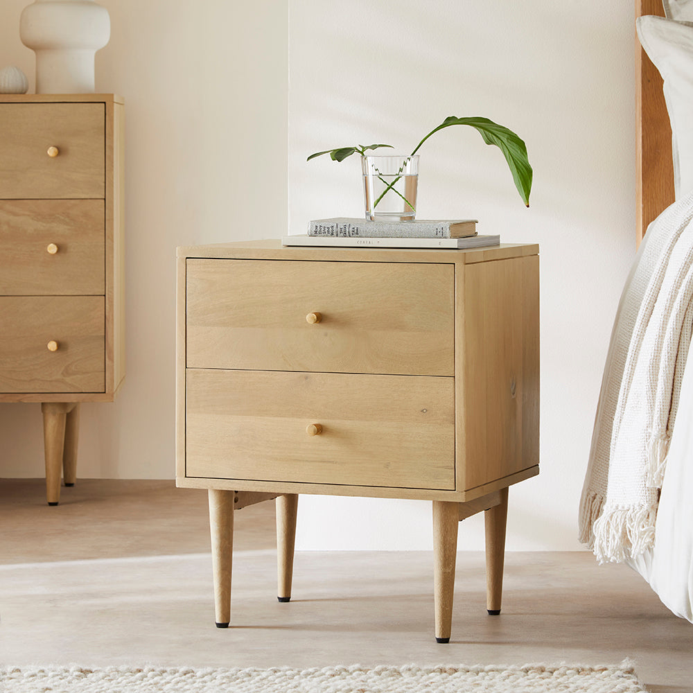Oak Bedside Table Oslo Wooden Bedside Tables Fishe and Lilly