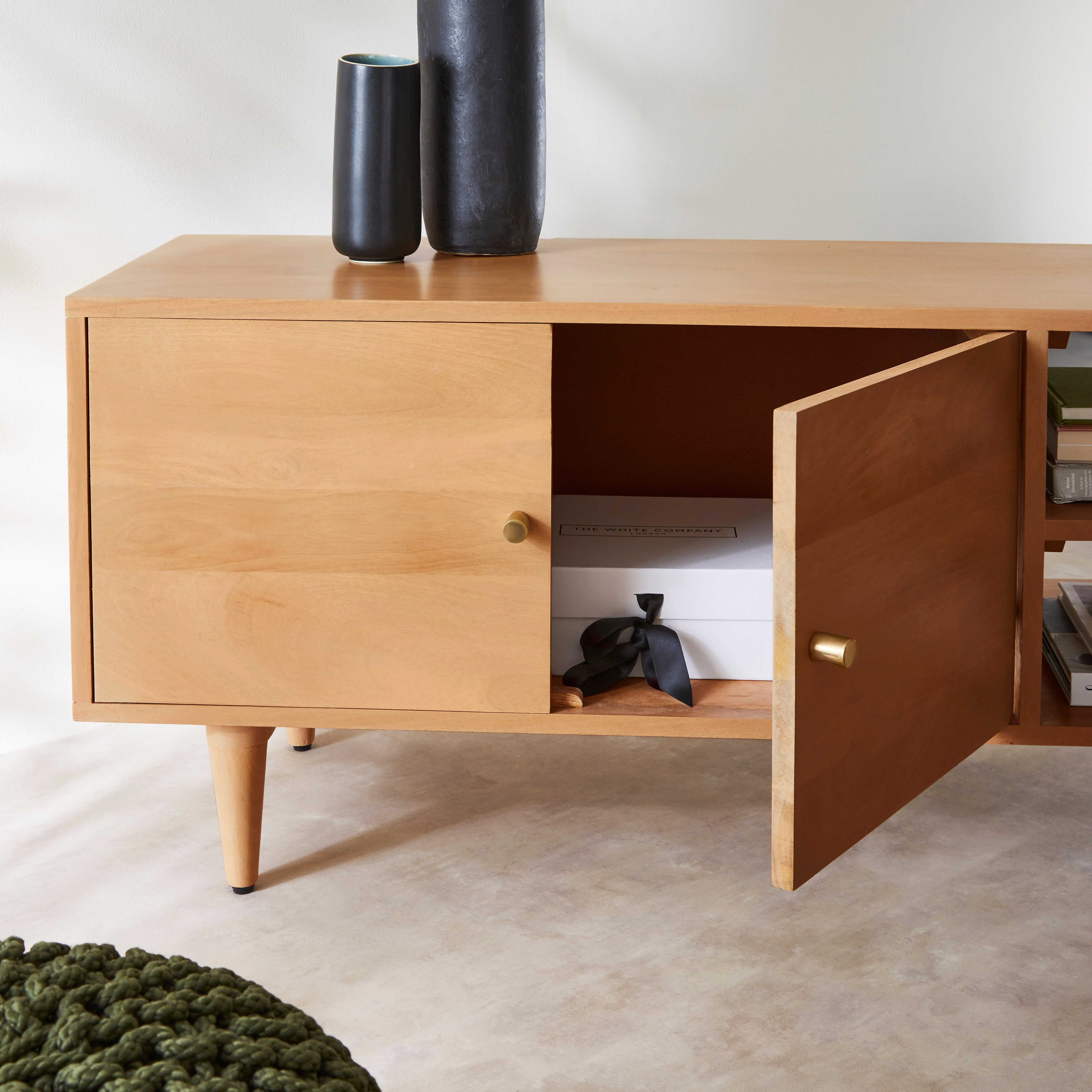 Scandinavian Light Walnut Oslo TV Stand