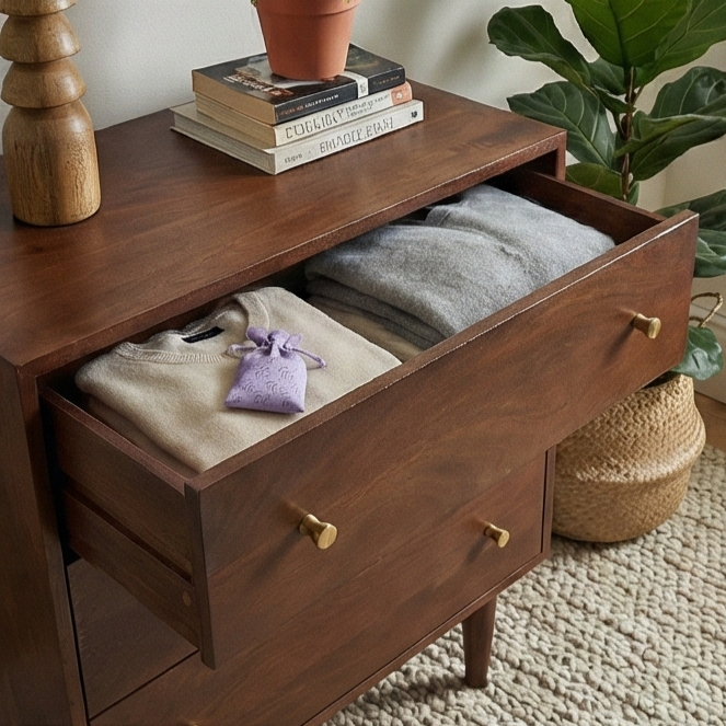 Scandinavian Walnut Oslo Chest of 3 Drawers