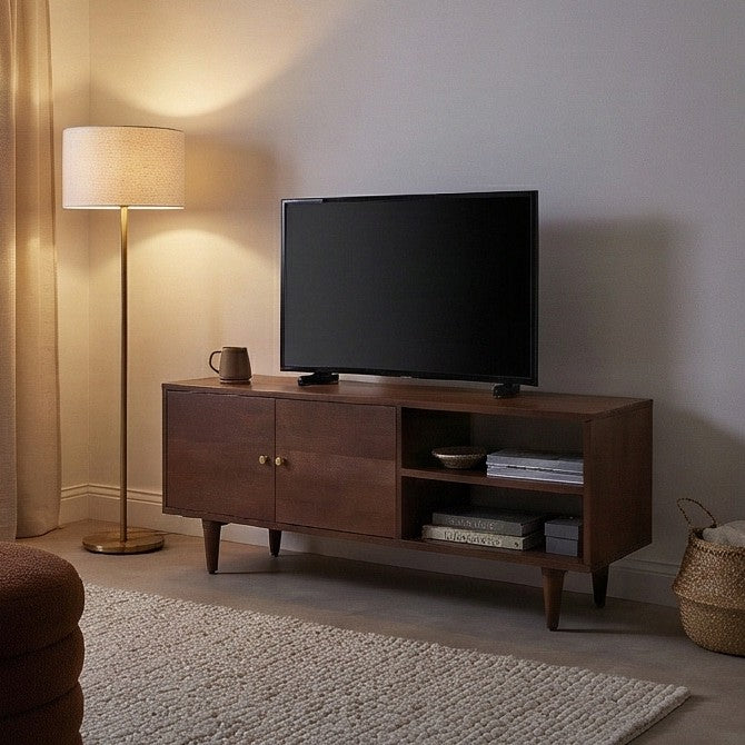 Scandinavian Walnut Oslo TV Stand