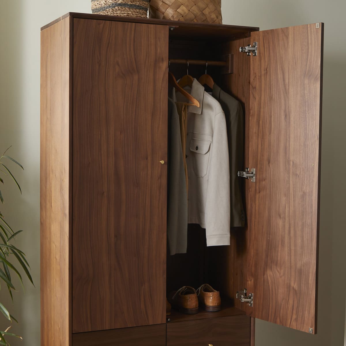 Wright Walnut Wardrobe