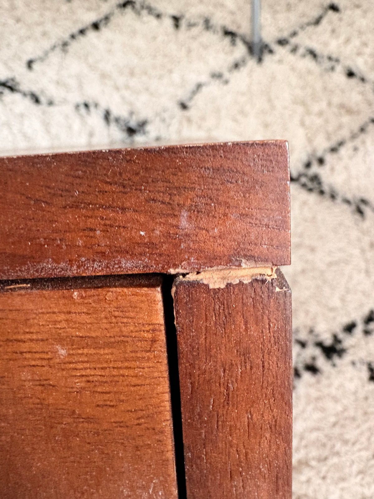 Scandinavian Walnut Oslo Bedside Table (Damaged)
