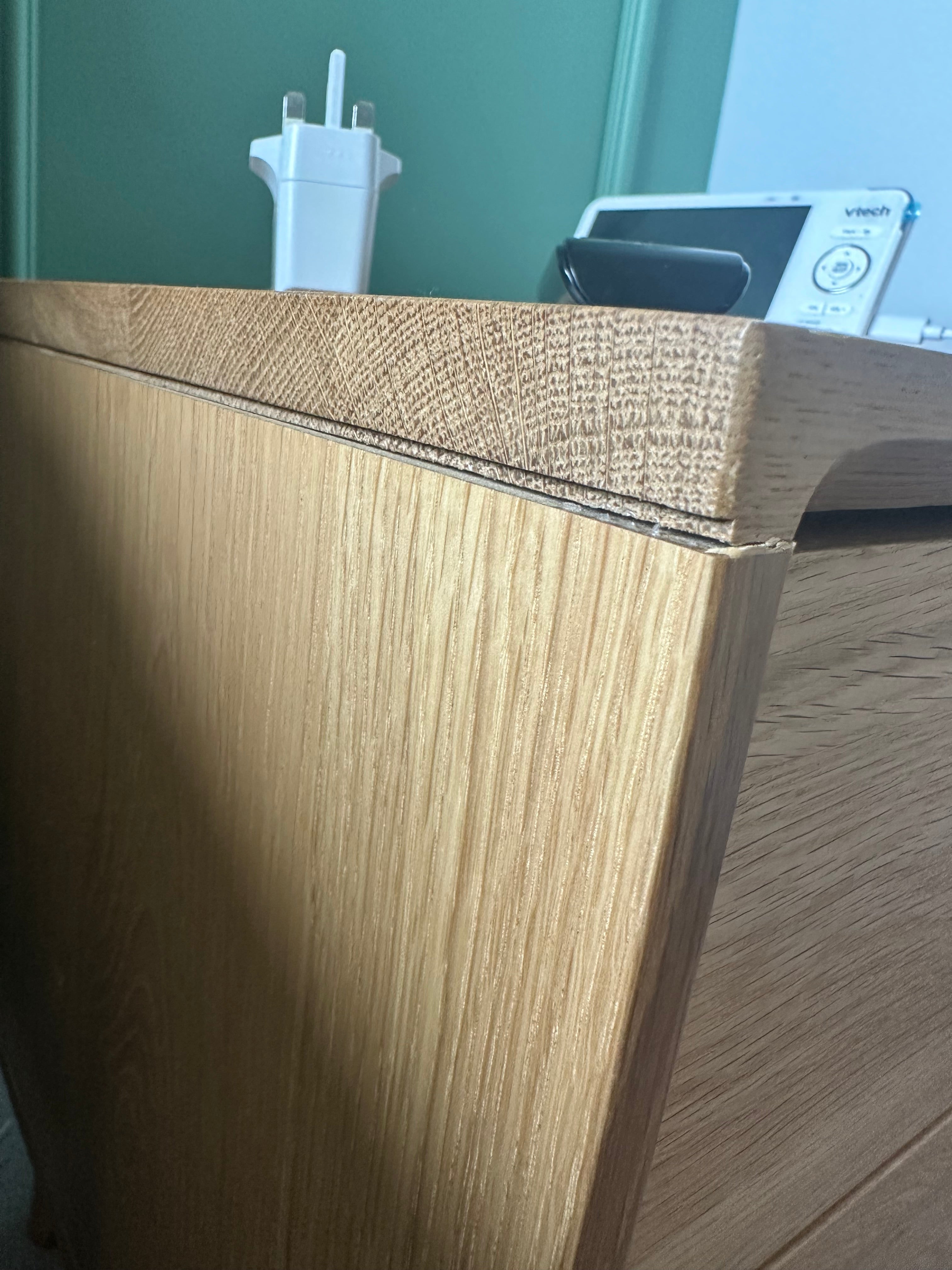 Wright Oak Bedside Table (Damaged)