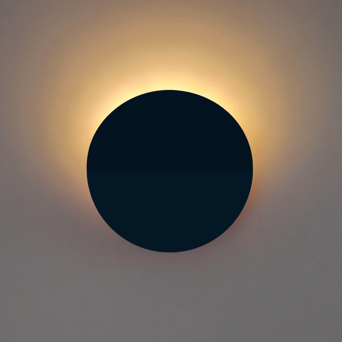 Matte Black Sculptural Indirect Wall Light