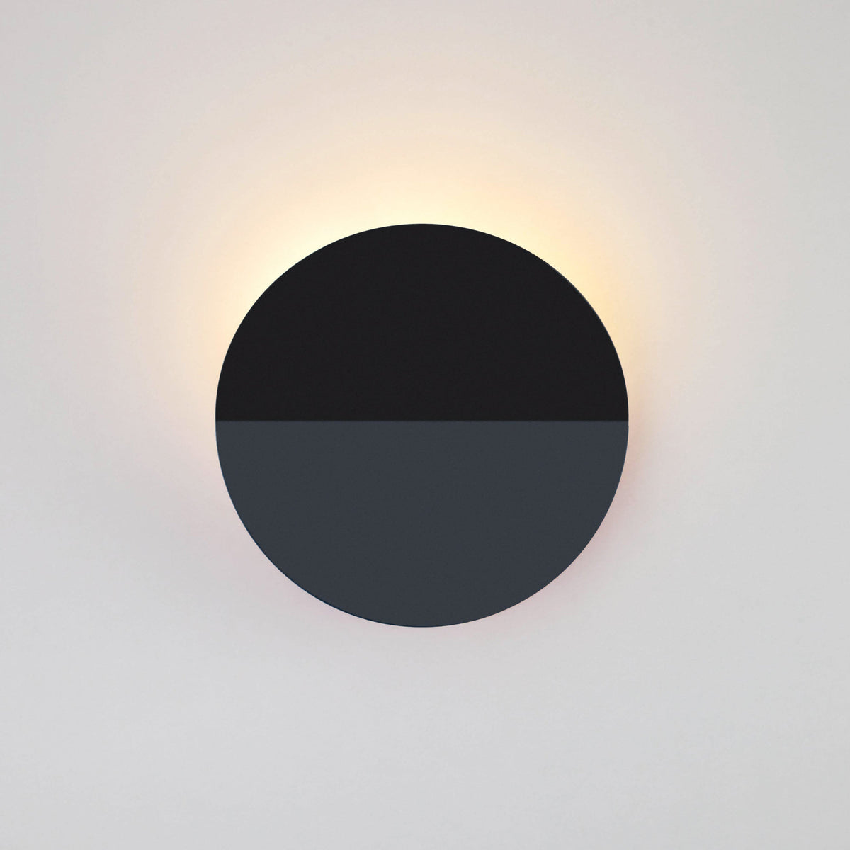 Matte Black Sculptural Indirect Wall Light