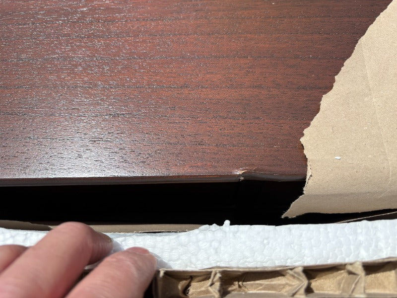 Norway Dark Walnut 6 Drawer Chest of Drawers (Damaged)