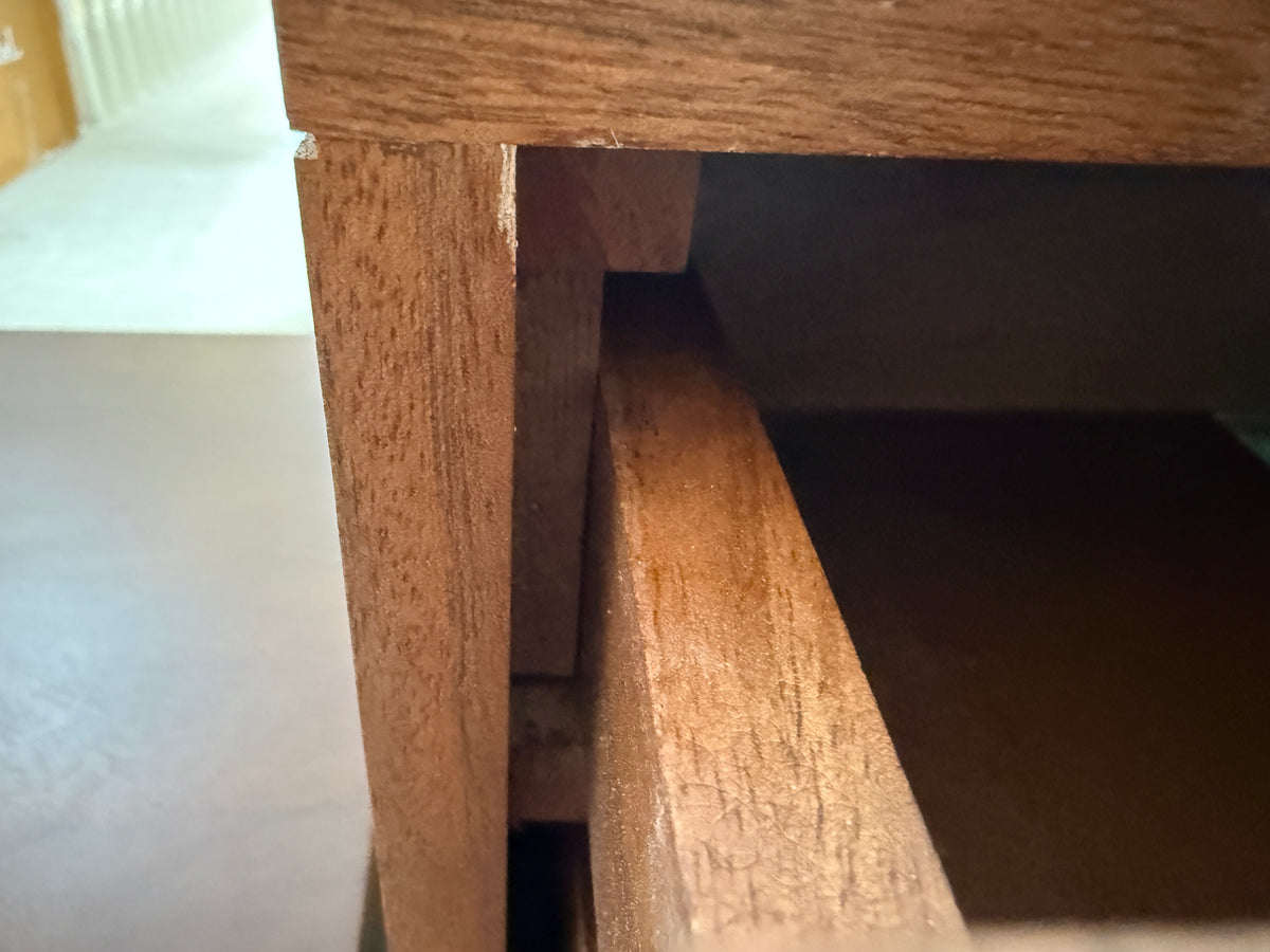 Scandinavian Walnut Oslo Bedside Table (Damaged)