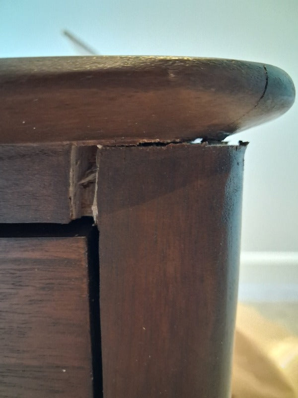 Norway Dark Walnut 6 Drawer Chest of Drawers (Damaged)
