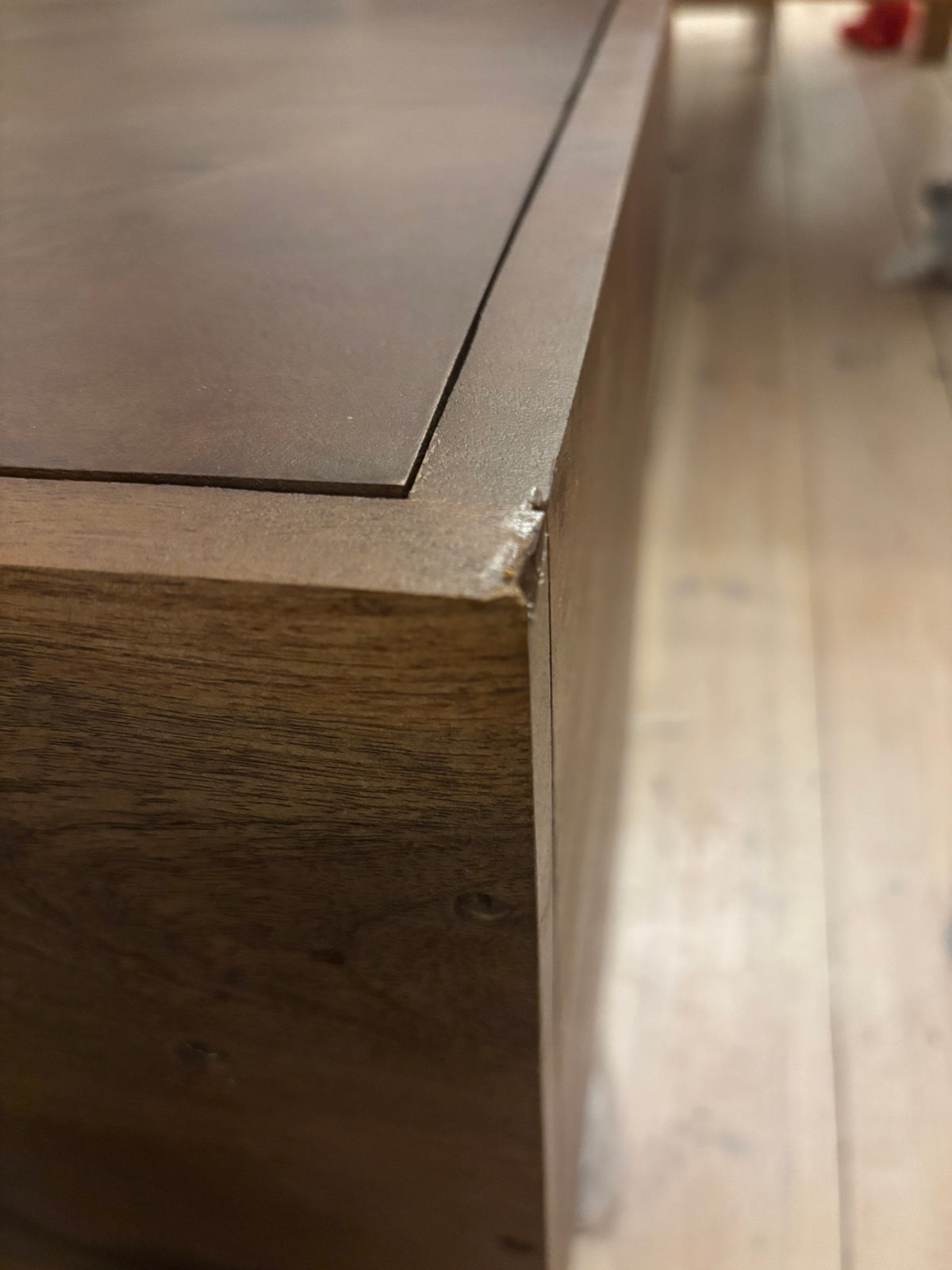 Scandinavian Walnut Oslo Bedside Table (Damaged)