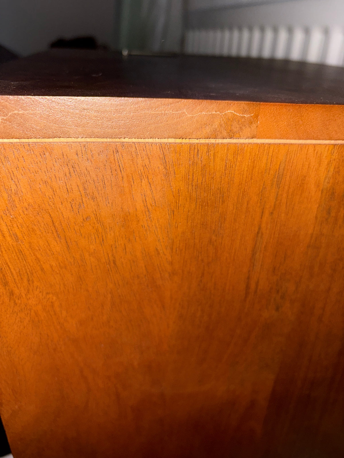 Scandinavian Walnut Oslo Bedside Table (Damaged)