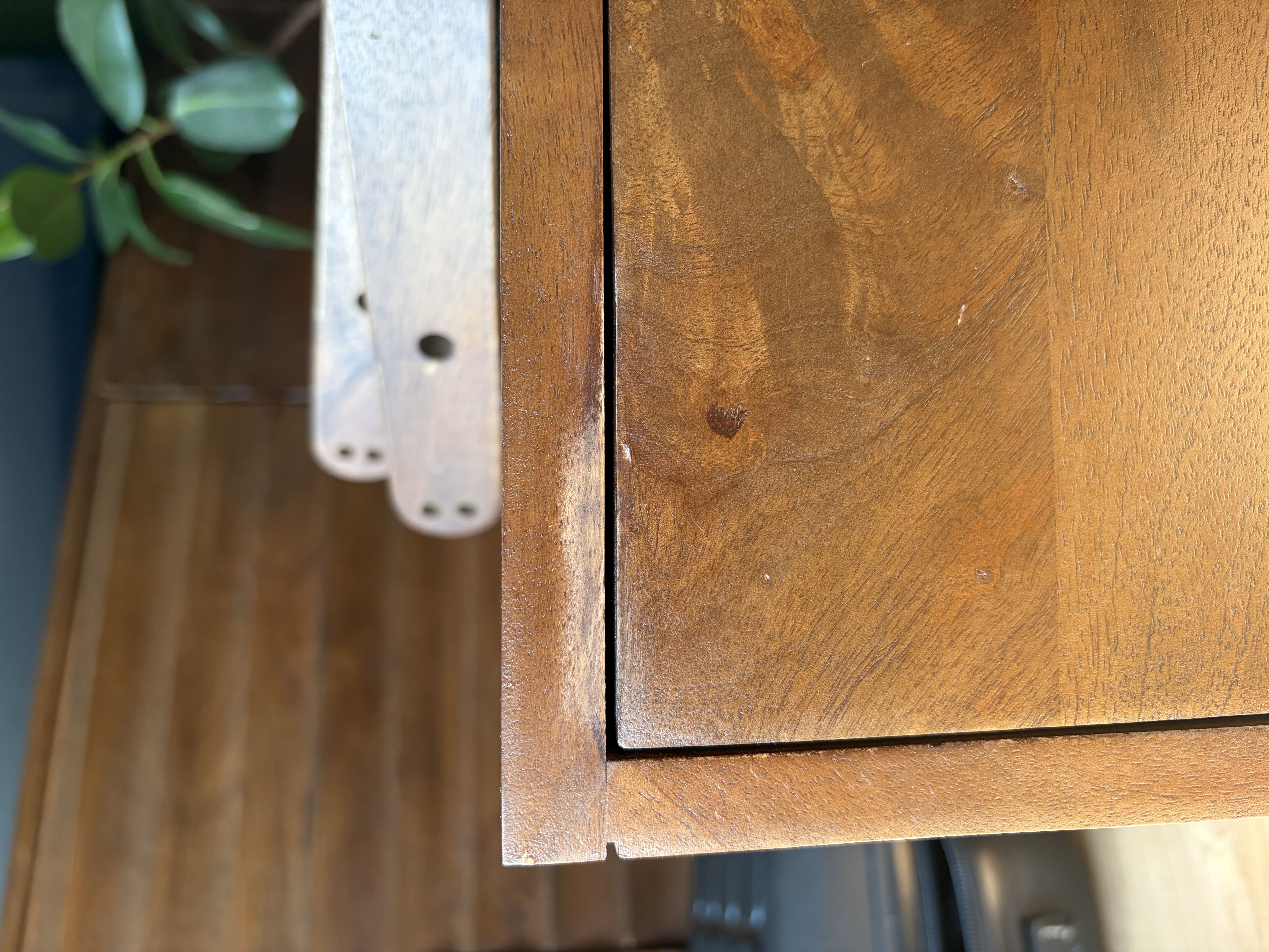 Scandinavian Walnut Oslo Bedside Table (Nicked)