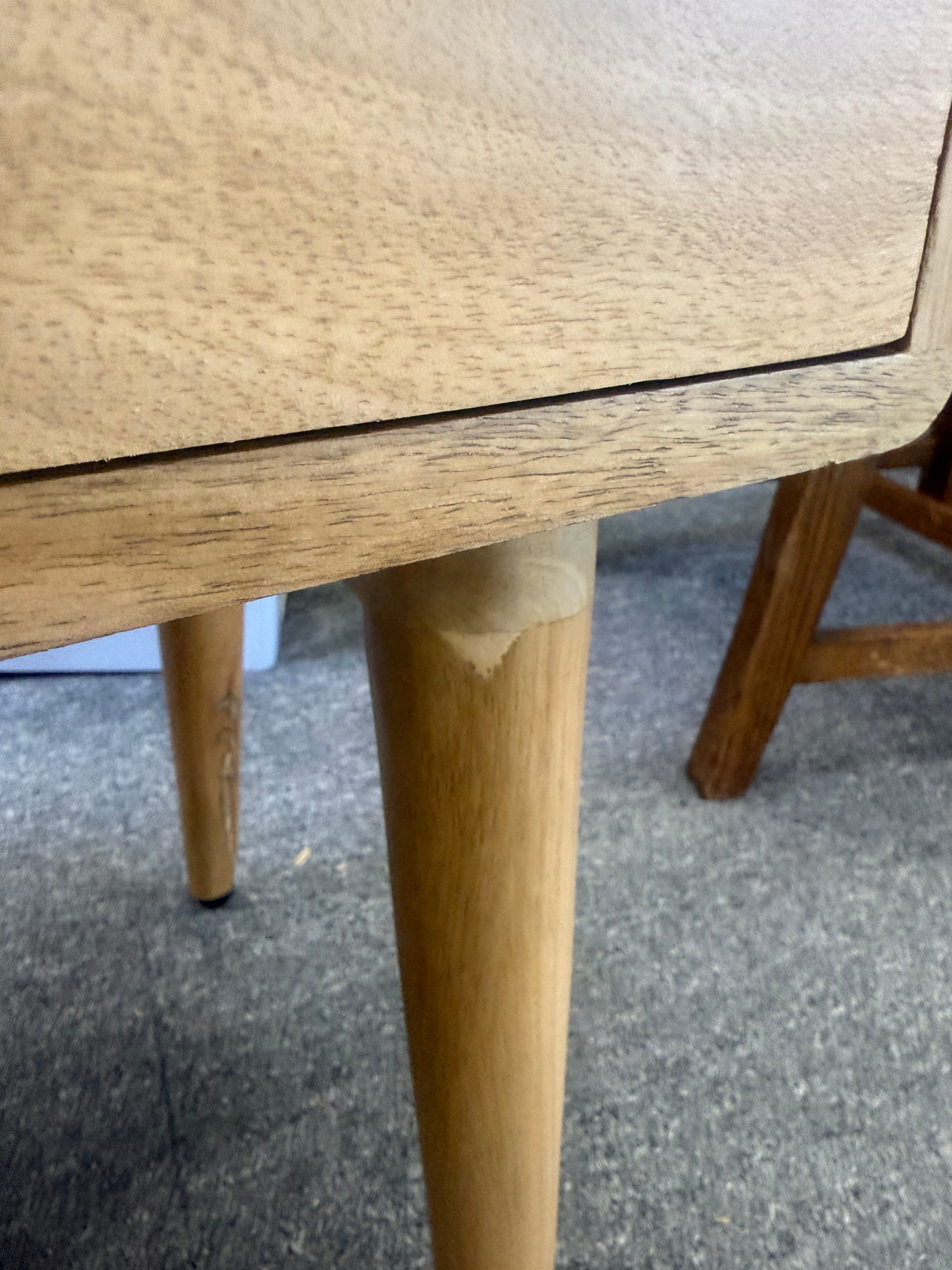 Minimalist Mango Wood Logan Narrow Bedside Table - Default Title (Damaged)