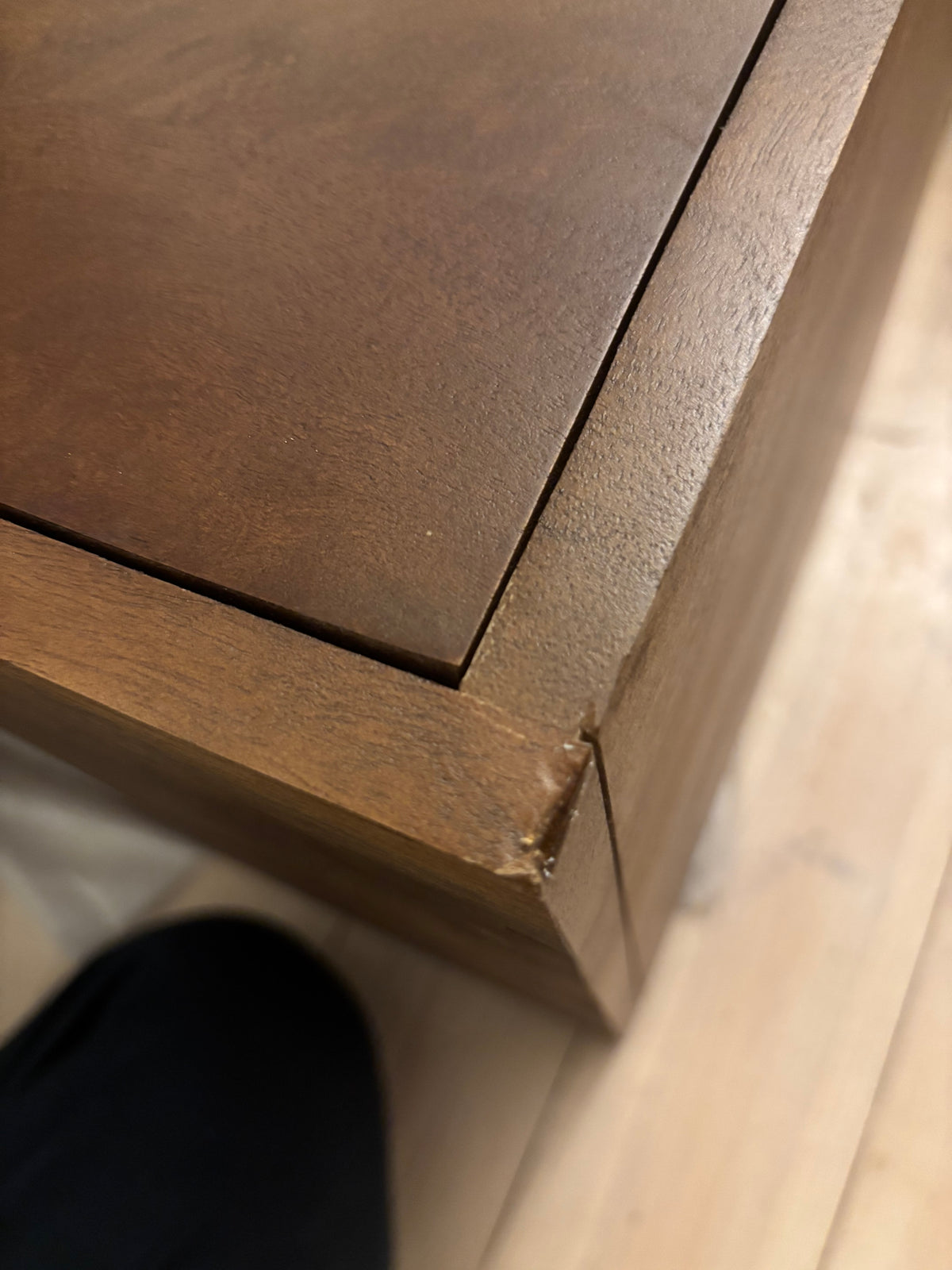 Scandinavian Walnut Oslo Bedside Table (Damaged)