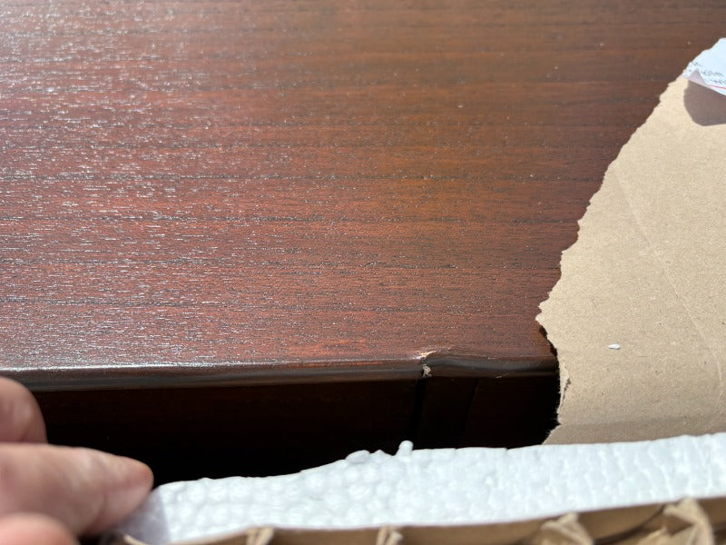 Norway Dark Walnut 6 Drawer Chest of Drawers (Damaged)