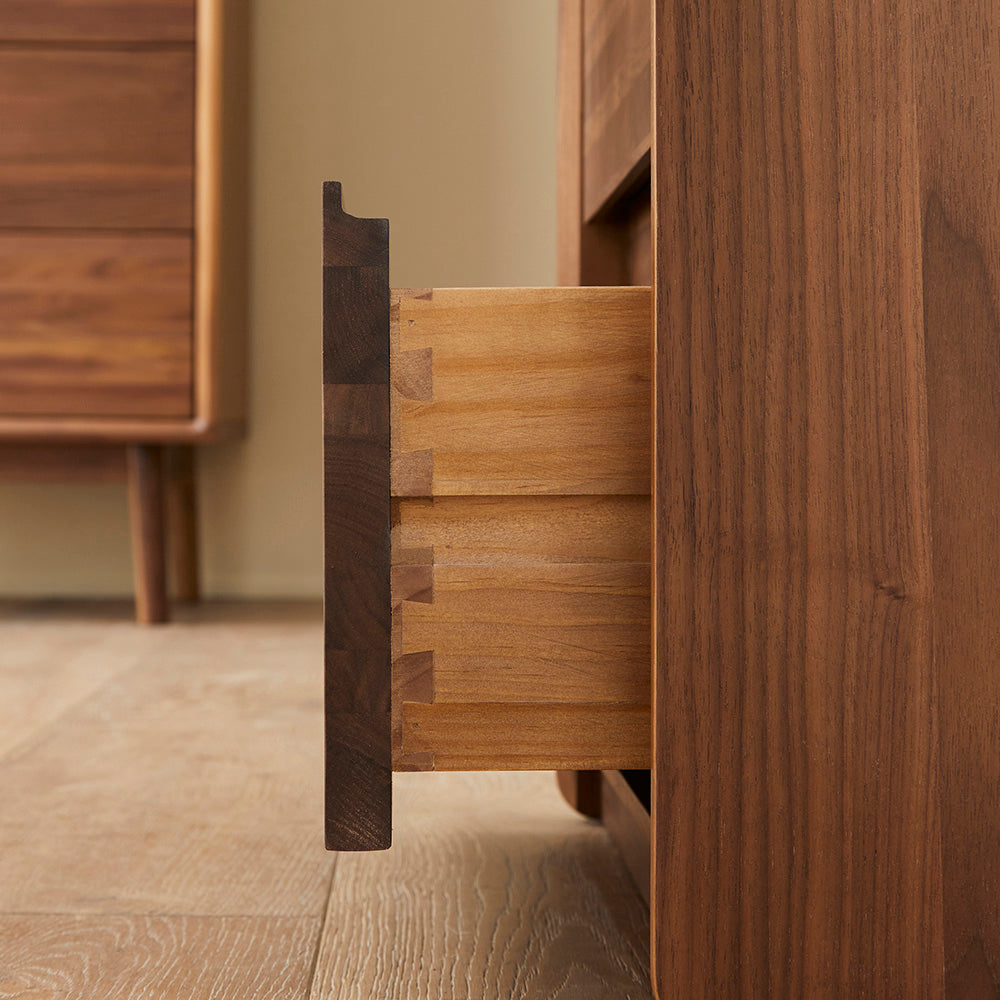 Beckett Walnut Bedside Table