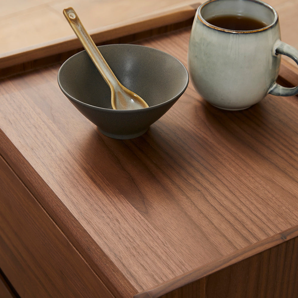 Beckett Walnut Bedside Table