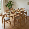 Wright Oak Rectangular Extendable Dining Table