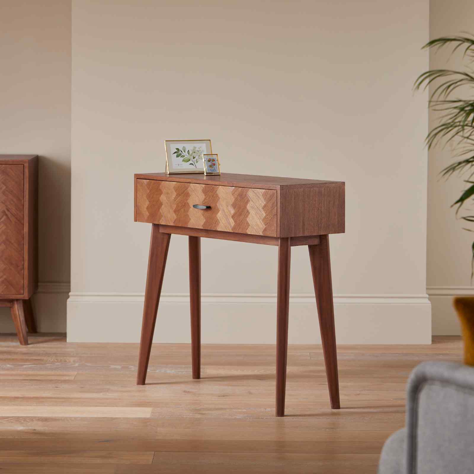 Mid Century Modern Parquet Dressing Table and Desk