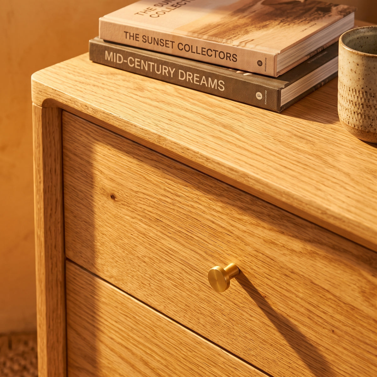 Wright Oak Bedside Table
