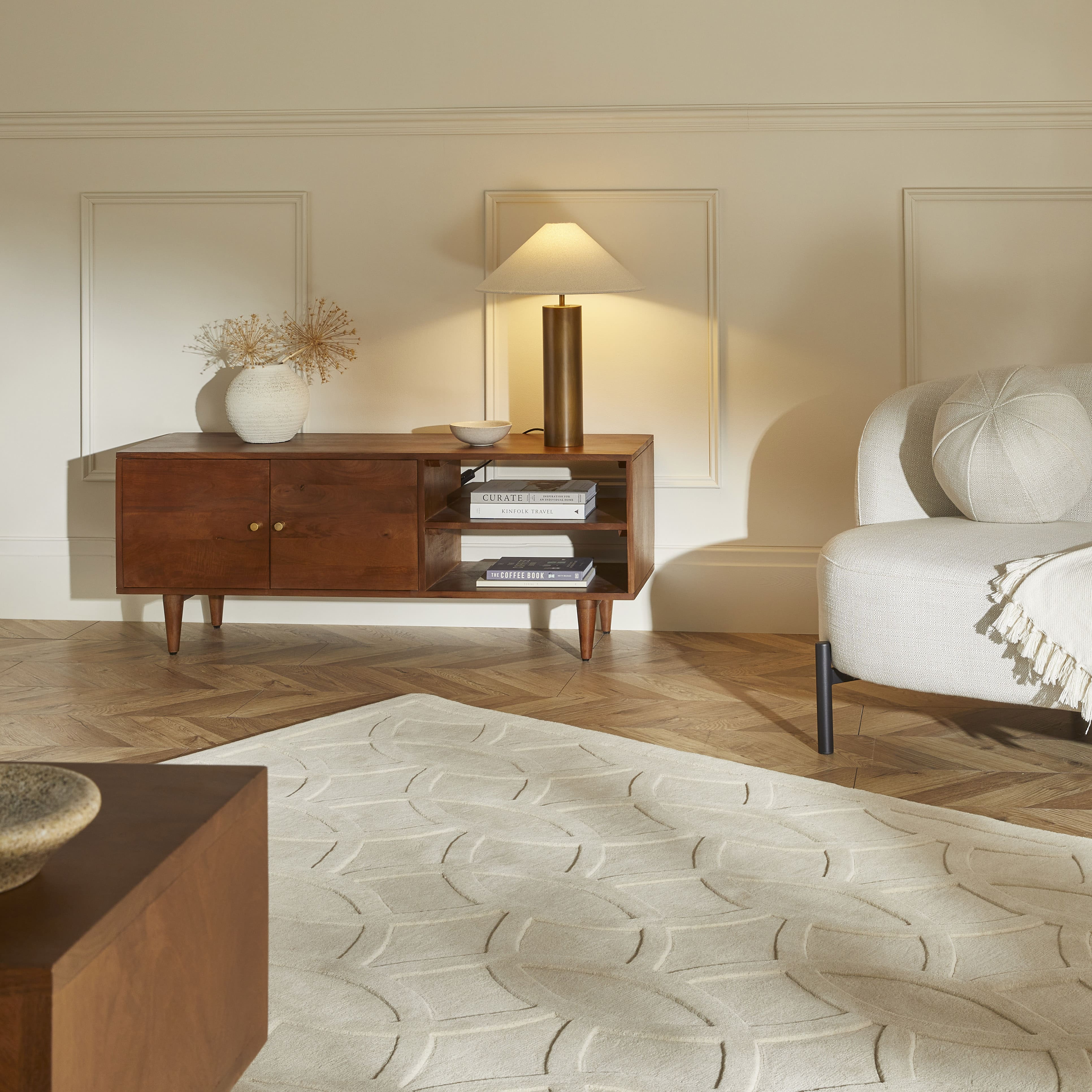 Scandinavian Walnut Oslo TV Stand