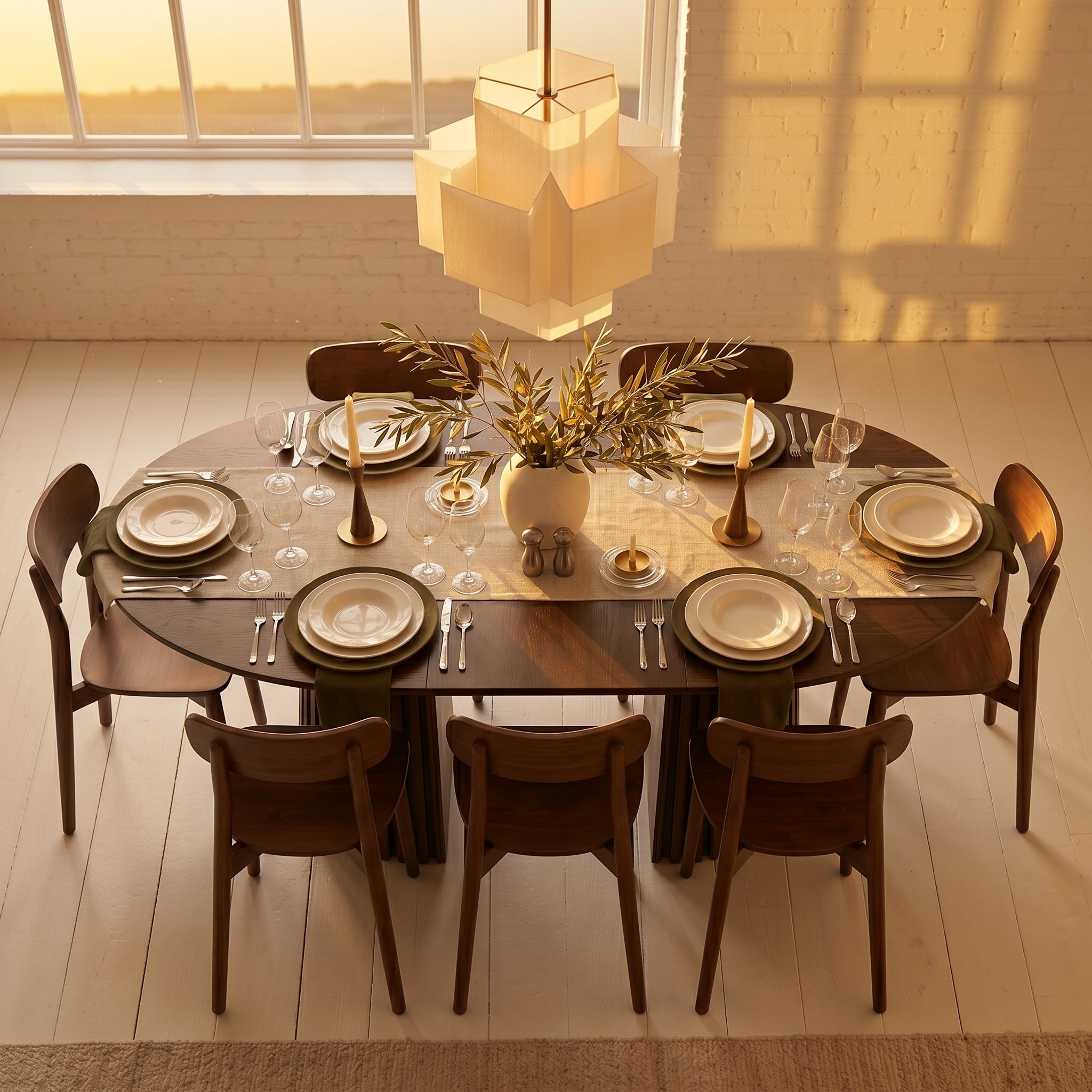 Kanso Round Extendable Dining Table