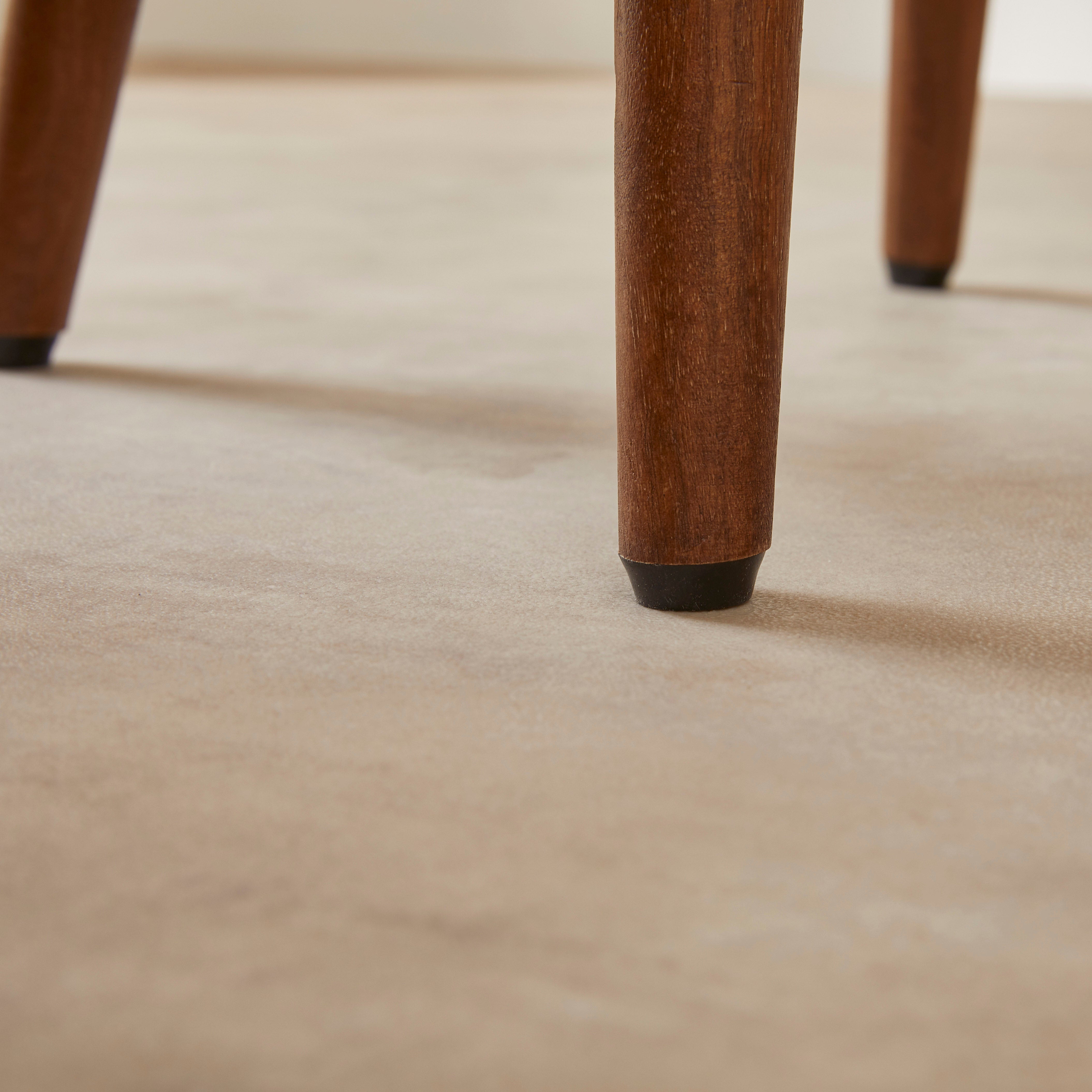 Scandinavian Dark Walnut Logan Narrow Bedside Table