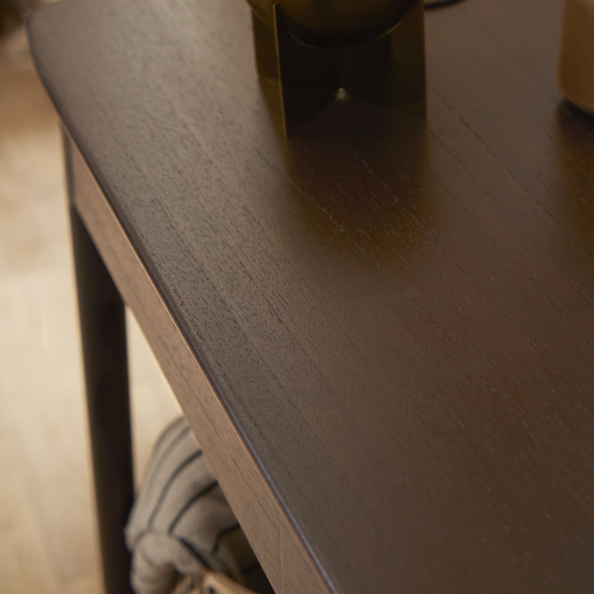 Norway 2 Drawer Dark Walnut Console Table