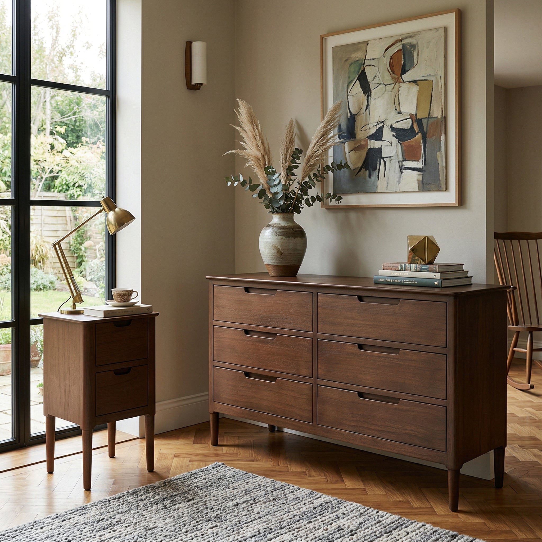 Norway Dark Walnut 6 Drawer Chest of Drawers