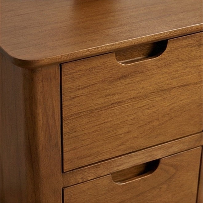 Norway Narrow Smoked Oak Bedside Table